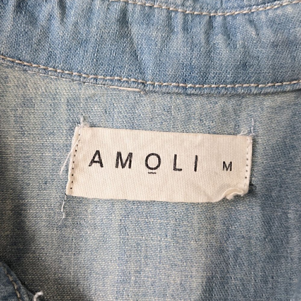 Amoli Distressed Denim Tunic - Picture 3 of 5